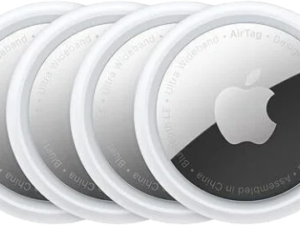 Apple AirTag 4 Pack. Keep Track of and find Your Keys, Wallet, Luggage, Backpack, and More. Simple one-tap Set up with iPhone or iPad