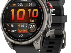 Garmin fēnix® 8 – 51 mm, AMOLED, Sapphire, Premium Multisport GPS Smartwatch, Long-Lasting Battery Life, Dive-Rated, Built-in LED Flashlight, Titanium with Spark Orange/Graphite Band