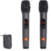 JBL Wireless Two Microphone System with Dual-Channel Receiver, Black