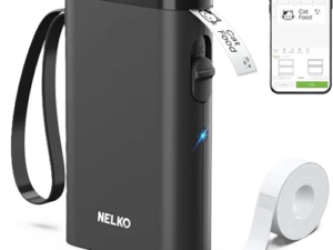 Nelko Label Maker Machine with Tape, P21 Bluetooth Label Printer, Wireless Mini Label Makers with Multiple Templates for School Office Home, White