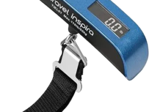 travel inspira Luggage Scale, Portable Digital Hanging Baggage Scale for Travel, Suitcase Weight Scale with Rubber Paint, 110 Pounds, Battery Included