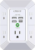 Wall Charger, Surge Protector, QINLIANF 5 Outlet Extender with 4 USB Charging Ports (4.8A Total) 3-Sided 1680J Power Strip Multi Plug Adapter Spaced for Home Travel Office (3U1C)