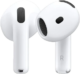 Apple AirPods 4 Wireless Earbuds, Bluetooth Headphones, Personalized Spatial Audio, Sweat and Water Resistant, USB-C Charging Case, H2 Chip, Up to 30 Hours of Battery Life, Effortless Setup for iPhone