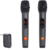 JBL Wireless Two Microphone System with Dual-Channel Receiver, Black