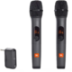 JBL Wireless Two Microphone System with Dual-Channel Receiver, Black