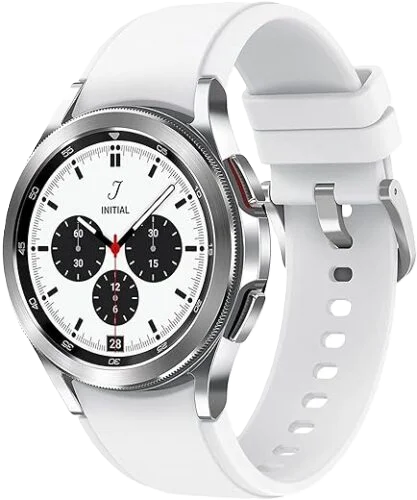 SAMSUNG Galaxy Watch 4 Classic 42mm Smartwatch with ECG Monitor Tracker for Health, Fitness, Running, Sleep Cycles, GPS Fall Detection, Bluetooth, US Version, Silver