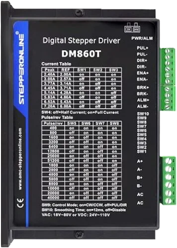 STEPPERONLINE TE Series Digital Stepper Driver 2.4-7.2A 20-80VAC/30-100VDC for Nema 34 Stepper Motor